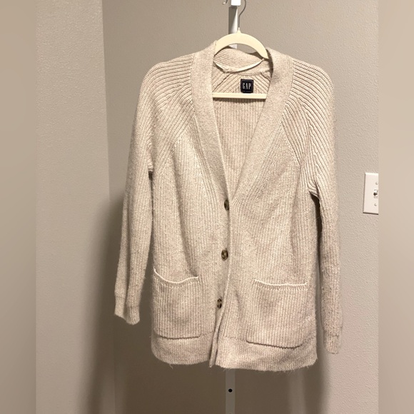 GAP Sweaters - GAP Cream Women's Cardigan Grandpa Sweater Large